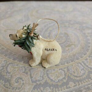 Vintage Cruise Alaska Christmas Ornament POLAR BEAR